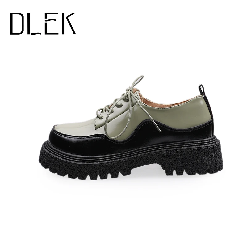 Casual Pumps Loafers Platform-Shoes Lace-Up British-Style Female Lolita Women Round-Toe