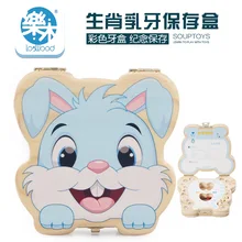 Деревянный Детский лануго Китайский Зодиак Чжи Хуэй ту детские зубы коробка детский сувенир подарок на день рождения Коллекция зубов коробка для хранения