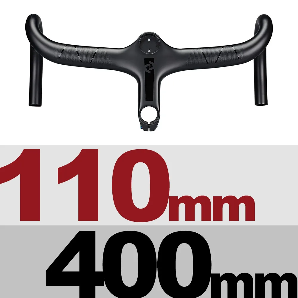 HB-1200-110x400 OG-EVKIN HB-1200 углеродный дорожный Интегрированный руль 28,6 мм углеродный руль для шоссейных гонок - Цвет: HB-1200-110x400