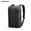 Kingsons-Mochila delgada para ordenador portátil para hombre, morral ultraligero de 15,6 pulgadas para trabajo de oficina, Unisex, color negro ► Foto 3/6