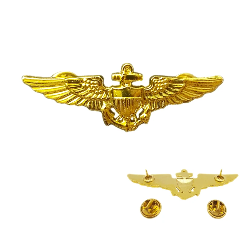 Naval Air Wing Badge Navy Pilot Pilot Badge is gilded