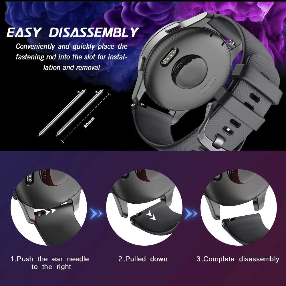 Silicone Dustproof Watch Strap with Secure Plug
