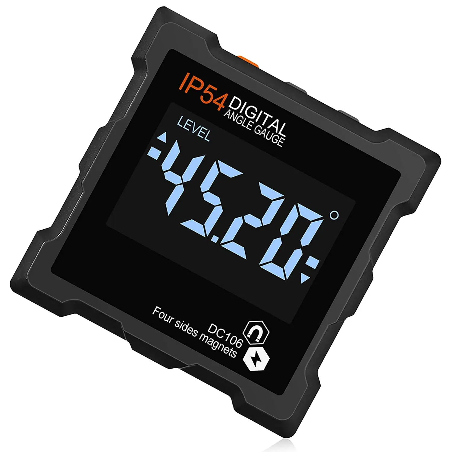 360 Degree Mini Digital Protractor Inclinometer Electronic Level Box Four Sides Strong Magnetic