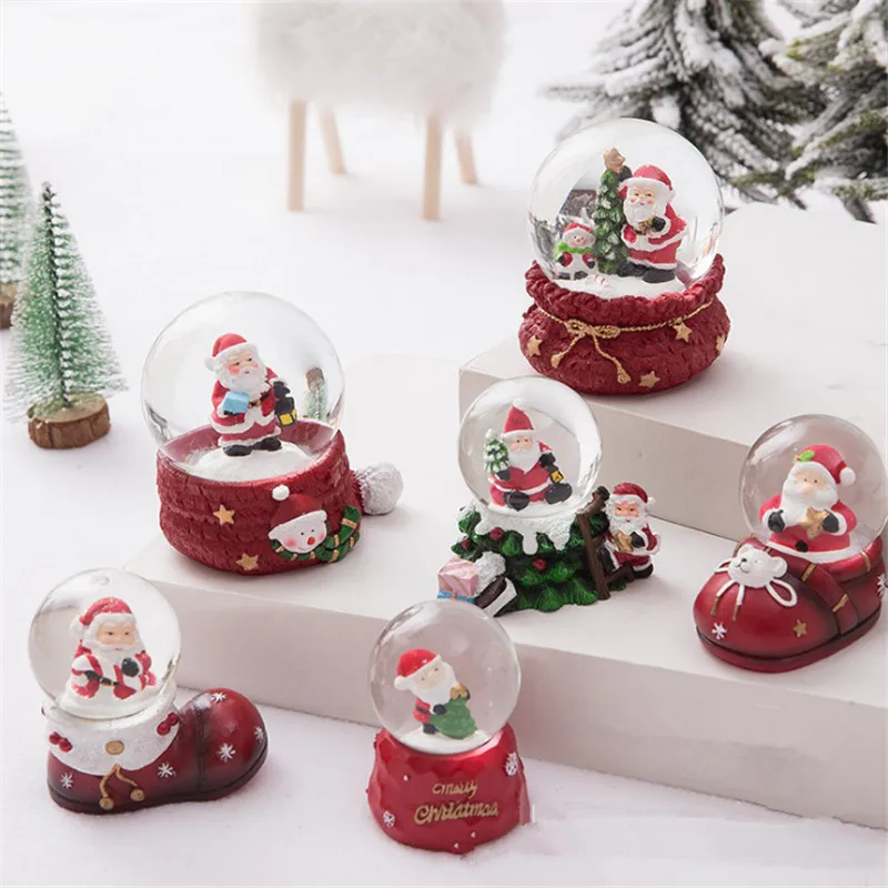 1 шт. Navidad Santa креативное Рождественское украшение хрустальный шар для детей рождественские подарки Рождественский подарок натальный Новогодний подарок-S