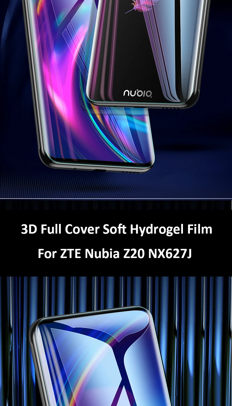 Передняя+ задняя 3D полное покрытие мягкая Гидрогелевая пленка для zte Nubia Z20 NX627J Защитная пленка для Nubia Z20