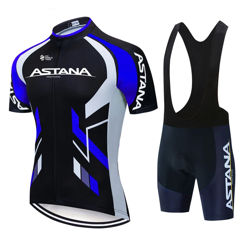 Профессиональная Джерси для езды на велосипеде набор дышащиц 2021 Астана лето