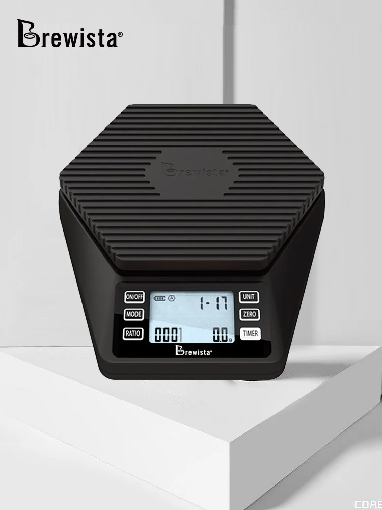 Brewista Intelligens Skála Ii 0,1 G/2 Kg 6 Könnyen Használható Módot Tartalmazó Eszpresszó/Öntési Beépített Időzítő Nano-Coat Vízálló