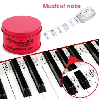

Piano Stickers Art Music Tool Education Instrumental 88 Keys Black Professional Universal Musical Symbol Sticker Study Beginner