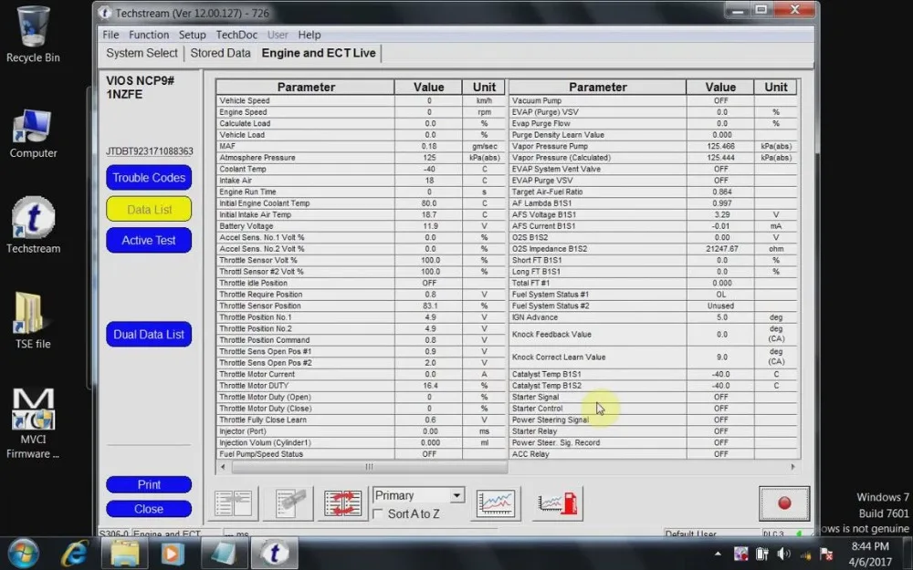 Новые V13.00.022 диагностический мини-разъем Интерфейс для TOYOTA TIS Techstream MINI-VCI FT232RL чип J2534 OBD2 диагностический кабель