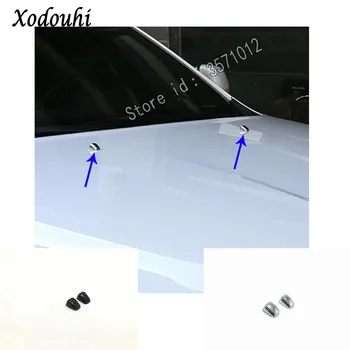 

For Jeep Grand Cherokee 2014 2015 2016 2017 2018 car sticker wash Glass Cleaning Engine Hood Water Spray Nozzle Trim Frame 2pcs