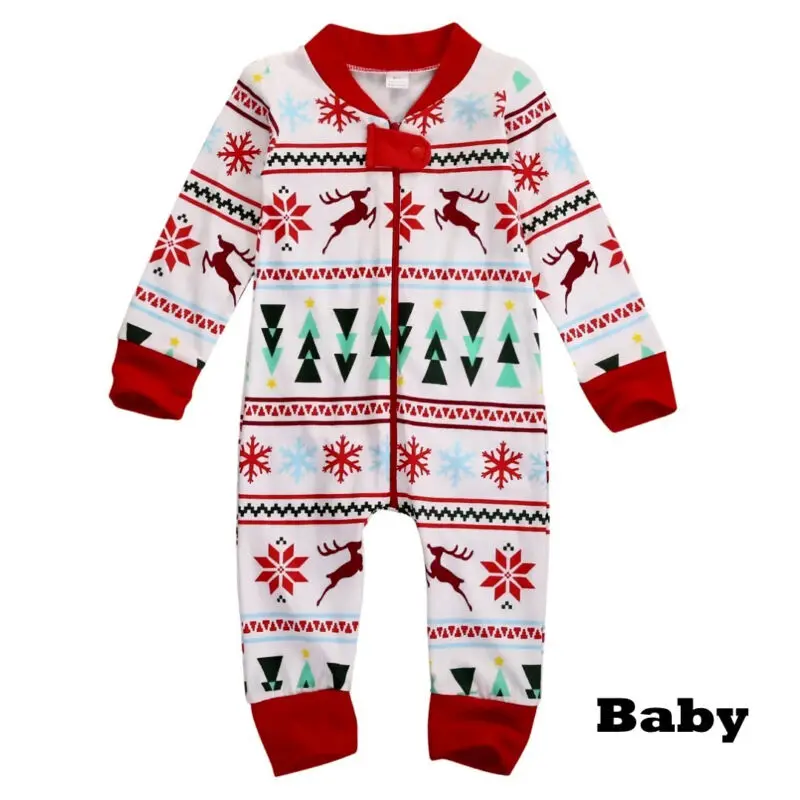 Emmababy, комплект из 2 предметов, Рождественский Семейный комплект хлопковой одежды, новинка года, домашняя пижама с принтом для мамы, папы, дочери и сына