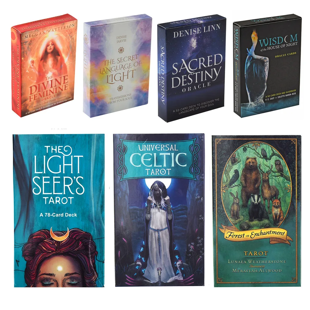 

The Light Seer's Oracle Card Mermaid Tarot Deck Viceversa Tarot Kit Green Witch Tarot Cards Universal Celtic Tarot Fate Cards