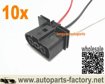 

longyue 10pcs Radiator Fan Connector Plugs w/ Wiring 1J0 906 233 for Audi VW Jetta Golf GTI MK4