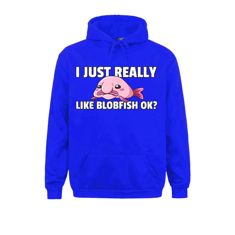 Blobfish Gift Funny Blob Fish Casual VALENTINE DAY Women Men Hoodies Hoods  High Quality Long Sleeve Sweatshirts