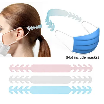 

10Pcs/Set Adjustable Anti-Slip Mask Ear Grips Extension Hook Four Gear Mask Hanging Buckle for Relieving Ear Pain