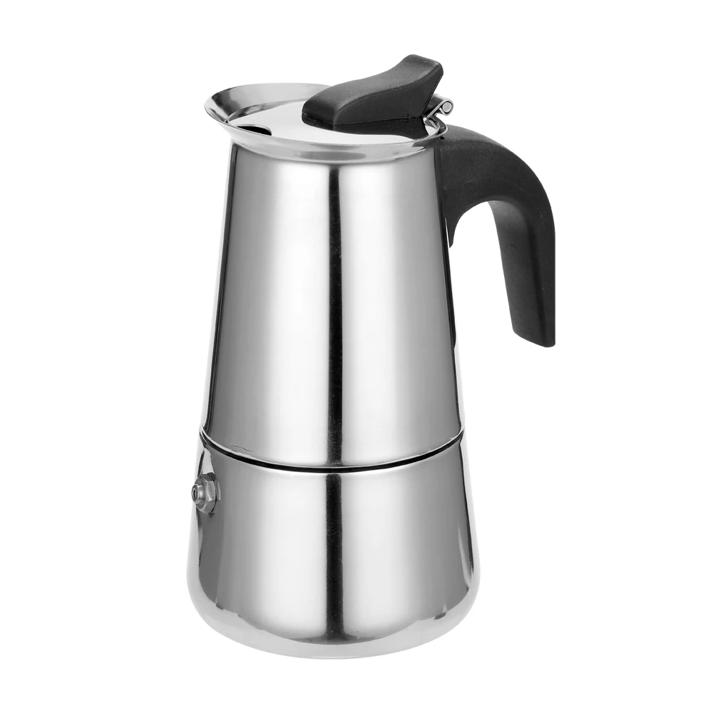 100 мл Percolator плита Эспрессо кофеварка горшок из нержавеющей стали горшок для заваривания кофе из нержавеющей стали Mocha фильтр эспрессо