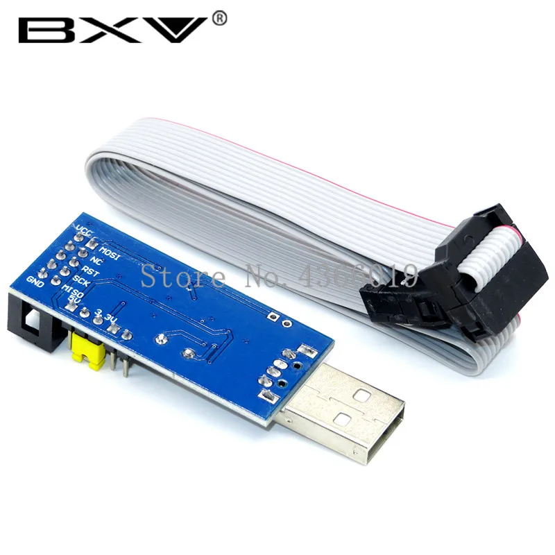 50 шт. USBASP USBISP AVR программист USB ISP USB ASP ATMEGA8 ATMEGA128 Поддержка Win7 64K
