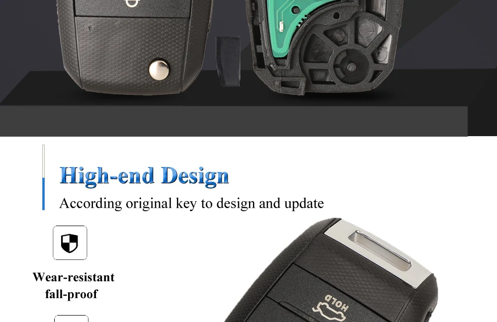 Keyforkess 3 pulsanti telecomando Flip Car Key 433MHZ ID46 ID70 Chip per Kia K3 Sorento Sportage 2013 2014 2015 Fob senza chiave - Ha10d5ebdf133403d93bf67962af27750c