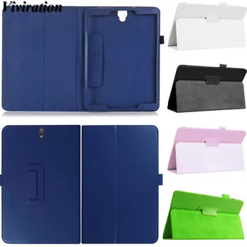 

Litchi Folio Stand Leather Skin Case Cover For Samsung Galaxy Tab S3 9.7 T820/T825 Case Cover High Quality Hard Shockproof Shell