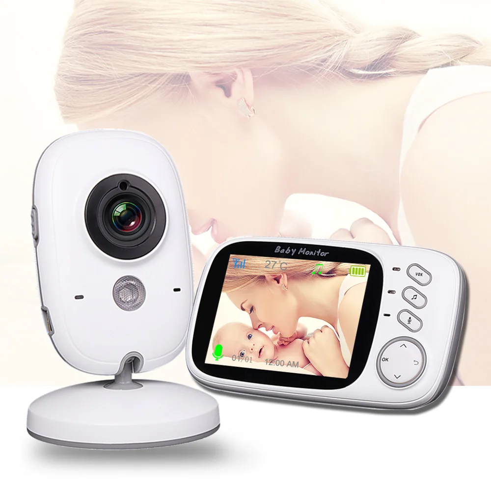VB603 Baby Monitor Wireless HD Night Vision Two Way Audio Nanny Camera Baby Sleeping Temperature Video Monitor Security Camera