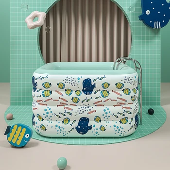 

Inflatable Bathtub Baby Large Baby Swimming Bath Child Pool Thickened Baby Swimming Bucket Household Folding Bath Bucket