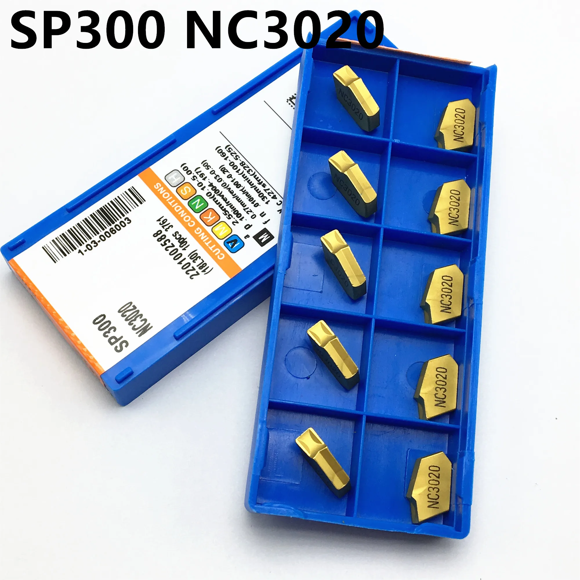 

10PCS SP200 / SP300 / SP400 / NC3030 / NC3020 / PC9030 Insert Carbide Slotted Blade ZQ2020 Tool ZQ2525 Slot Tool Holder