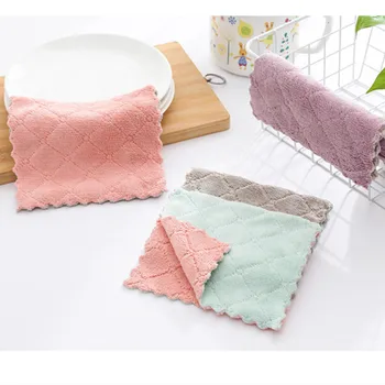 

Colorful household super absorbent microfiber towels kitchen cleaning cloth dish cloth
