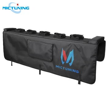 

MICTUNING 62''x7''x20'' Truck Tailgate Pad w/ Secure Bike Frame Straps Universal Pickup Tailgate Protection Mat with Tool Pocket