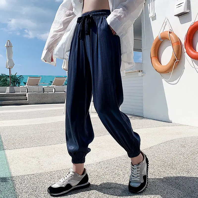 Plus Size Women Pants Summer Loose Harem Pants Candy Color Harajuku Green Trousers Female Ankle-length Length Pants capris Plus Size Women Pants Summer Loose Harem Pants Candy Color Harajuku Green Trousers Female Ankle-length Length Pants capris