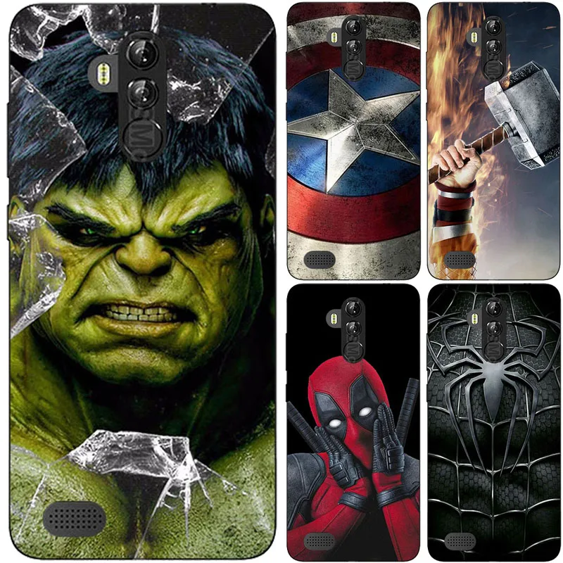 

Superhero Phone Case Cover For Leagoo M9 M8 M7 M5 S8 Pro Plus Edge T5 T5C T1 Kiicaa Power Shark 1 Superman Back Cover Bags