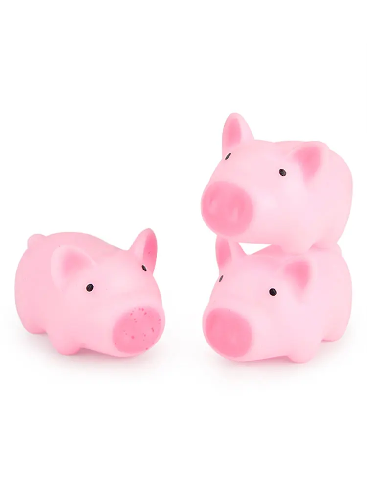 10pcs Pink Pig Sound Pet Toy Small Pig Cat Dog Toy For Teddy Puppy Squeak MIni Pig Dog Toys 3