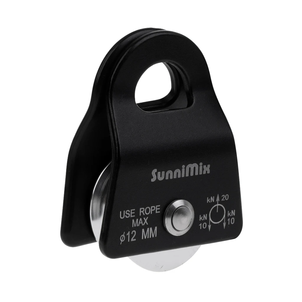 Compact 20KN Pulley Ball Bearing 12mm Rope Gear Tool For Tree Rigging 