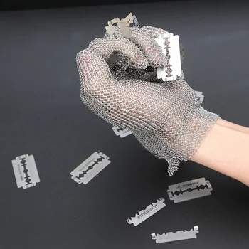 

High-quality Glove 304L Stainless Steel Mesh Knife Cut Resistant Chain Mail Protective Glove for Kitchen Butcher Working Safety