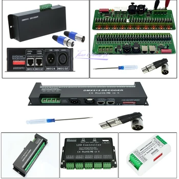 

3/4/6/12/30CH 30 Channel DMX512 RGB RGBW LED controller dmx decoder Dimmer Driver For 5050 RGB RGBWW LED strip