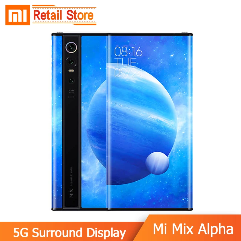 Смартфон Xiaomi MIX Alpha 5G 12 Гб 512 ГБ Snapdragon 855 Plus 100 МП флагманские тройные камеры 7 92 дюйма