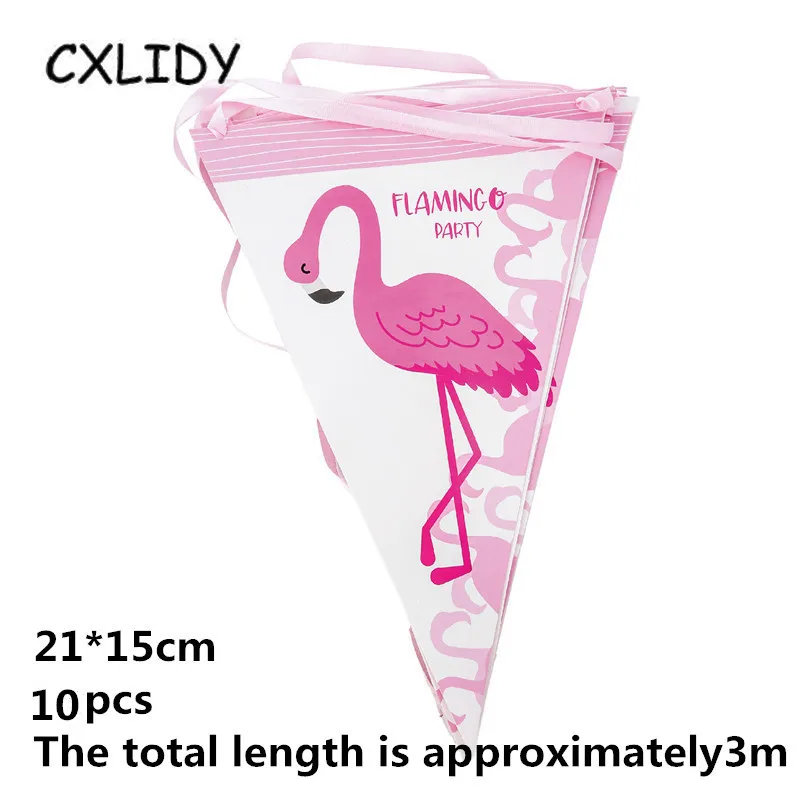 Flamingo Festival Party Set Children's Birthday Decoration Cutlery Set Paper Tray Straw Cup Candy Box Invitation Card qq173 (14)