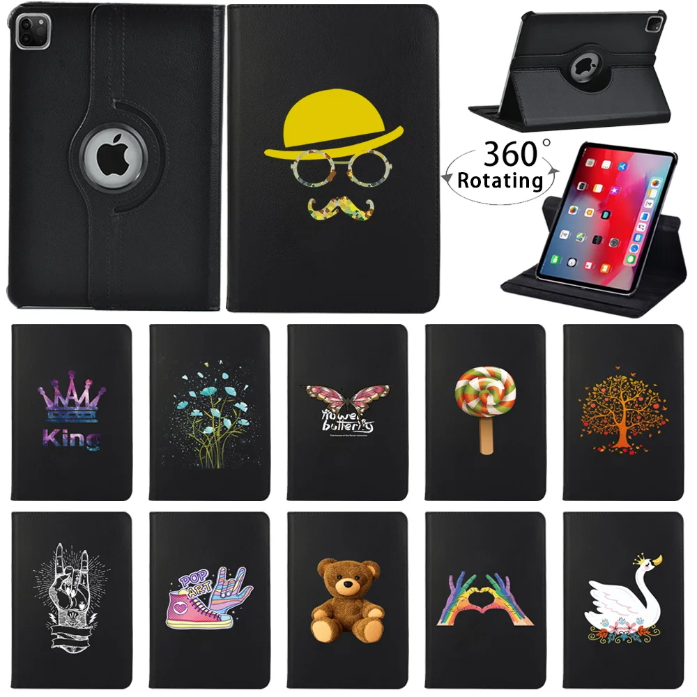 

360 Rotating PU Leather Cover Case for Apple IPad Pro 9.7"/Pro 10.5"/ Pro 11" 2018/2020 Shockproof Tablet Protective Shell