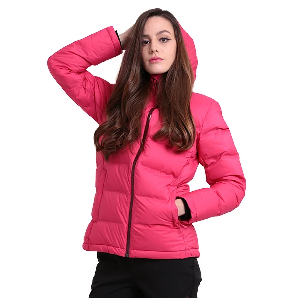ROYALWAY пуховики с капюшоном для походов, для мужчин и женщин, Зимний пуховик для влюбленных, теплый пуховик с 90% утиным пухом - Цвет: Women Pink