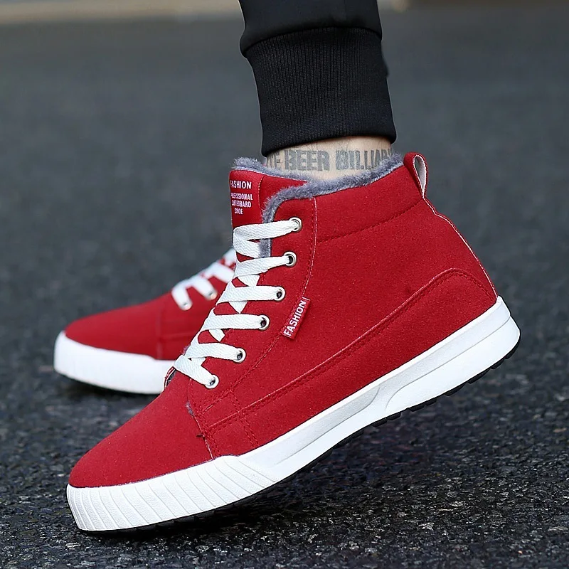 

Autumn And Winter New Style 2017 Autumn & Winter New Style Warm MEN'S Short Boots plus Velvet Hight-top Couples Skate Shoes Wome