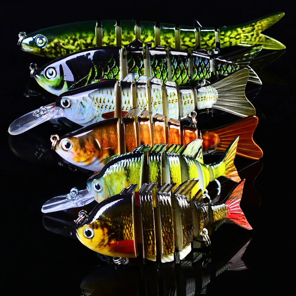 Бренд Lida fish 6 комплектов наживки набор приманок искусственная наживка многосекционная рыба костюм Встроенная приманка Реалистичная и разнообразная