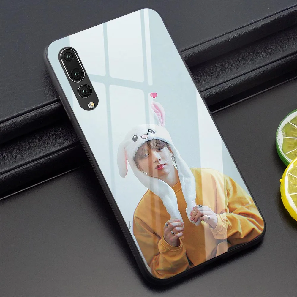 K3015209 Jungkook Kpop Стекло чехол для телефона для Huawei P10 Lite матовый чехол 20 Lite Honor 9 10 Lite 7A P10 P20 P30 PRO P Smart - Цвет: K3015209