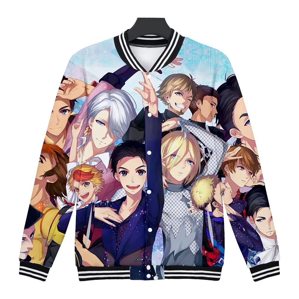 Аниме YURI on ICE бейсбольная куртка мужская куртка-бомбер Victor Nikiforov Yuri Plisetsky форма