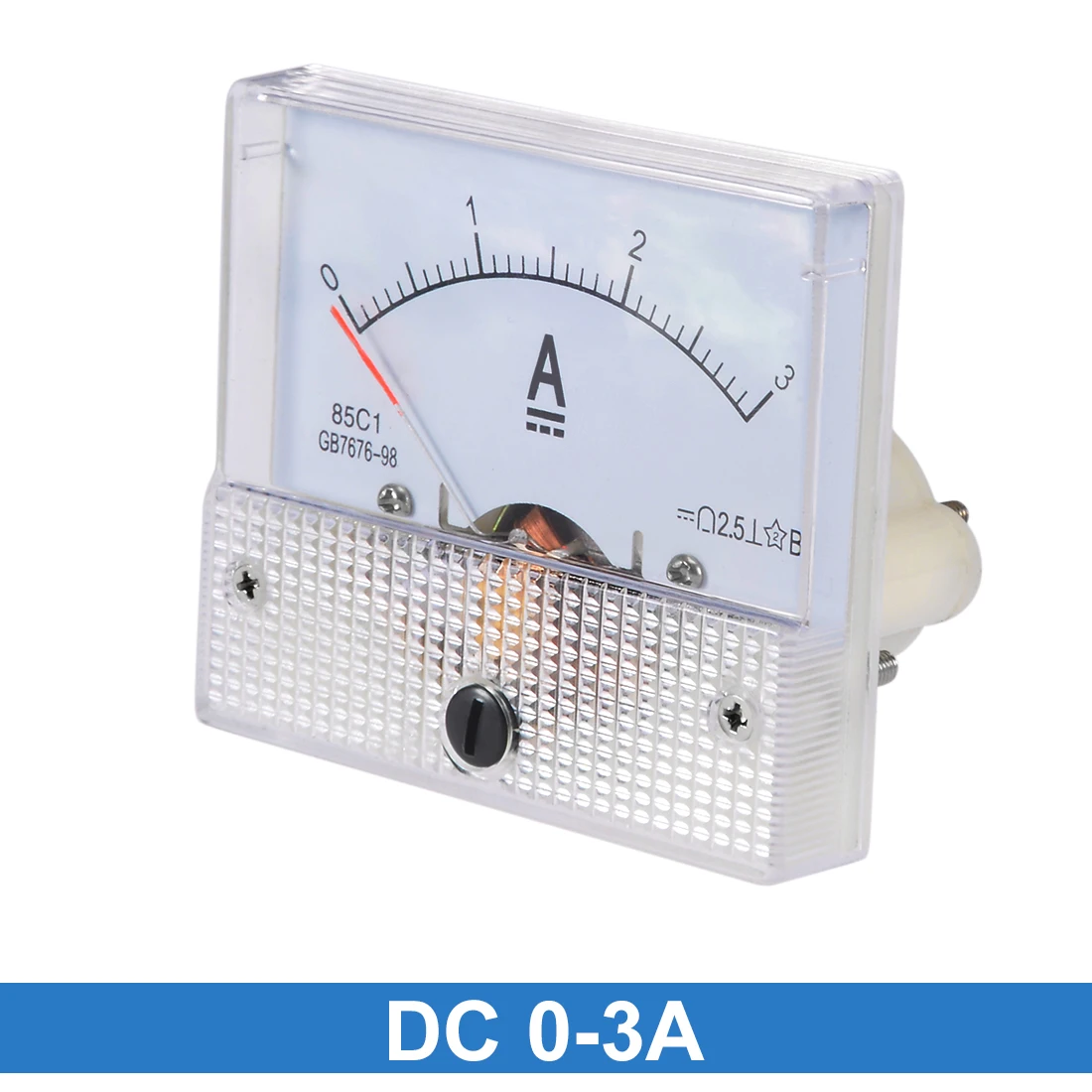 Uxcell Uxcell 1 шт. 85C1/91C4-A аналоговый ток Панель метр DC 5mA-20A Амперметр для тестирования цепи Амперметр тестер Калибр