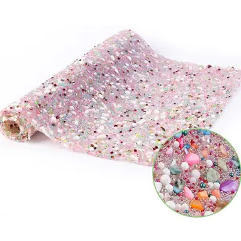 

Colorful Stone Stickers Jewelry Beads Patch Stickers Trims Hot Fix Glitter Rhinestone Mesh Shiny Decal Sticker for Clothing