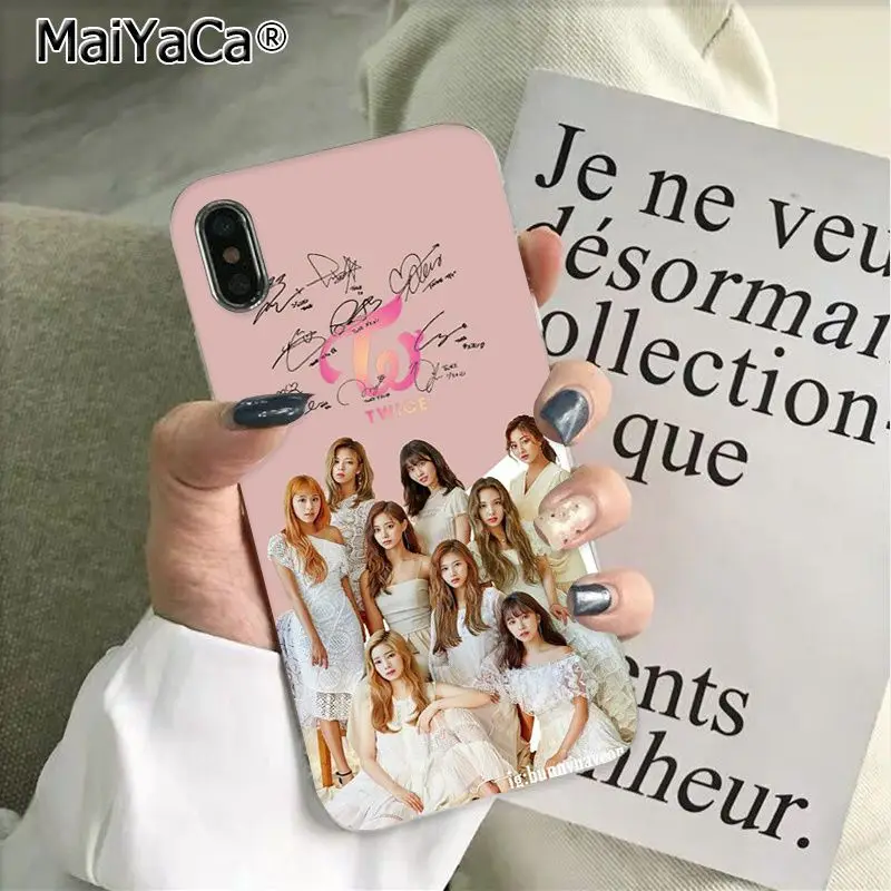 MaiYaCa Twice Mina Momo Kpop Новое поступление Модный чехол для телефона для iphone 11 pro 8 7 66S Plus X 5S SE XS XR XS MAX - Цвет: 15