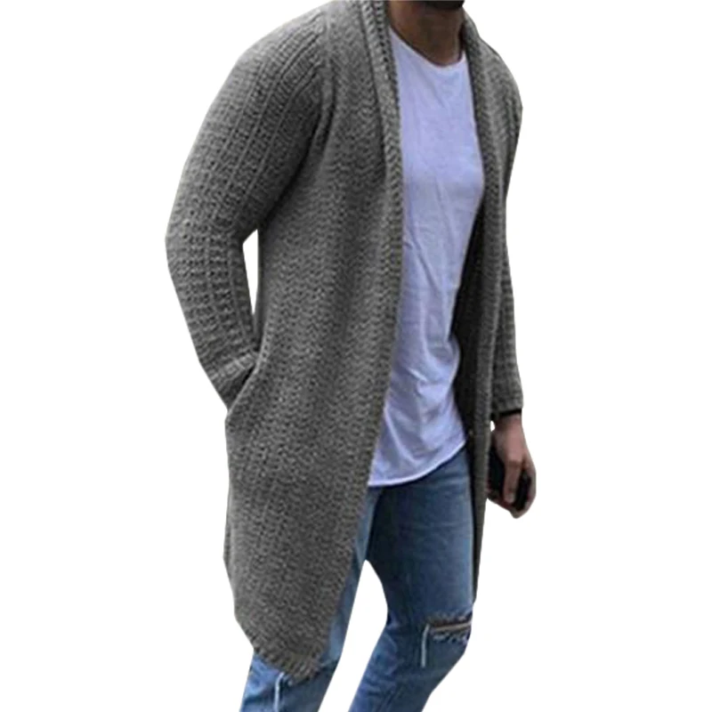 Men's Sweater Autumn Winter 3XL Men Knitted Cardigan Coat Casual Loose Long Sleeve Long Plus Size 2020 Sweater Cardigans Men's Sweater Autumn Winter 3XL Men Knitted Cardigan Coat Casual Loose Long Sleeve Long Plus Size 2020 Sweater Cardigans
