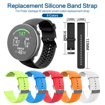 

Compatible with Polar Vantage M Bands, Accessory Soft Silicone Sport Breathable Air Hole Water-Proof Straps