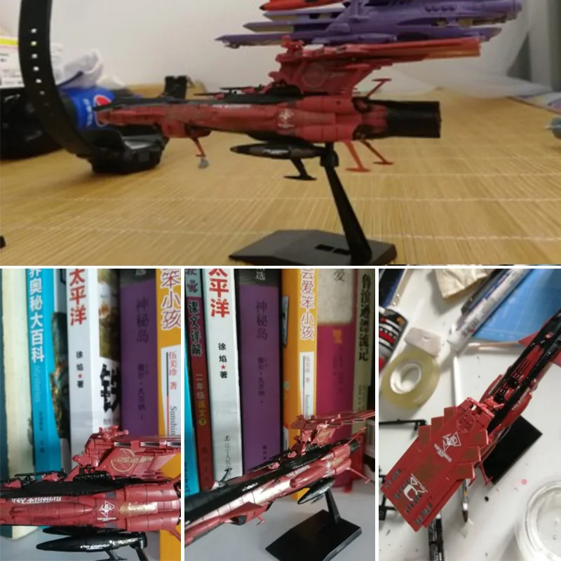Оригинальный Bandai Yamato Andromeda класс линкор 2202 Ямато ПВХ в сборе фигурки