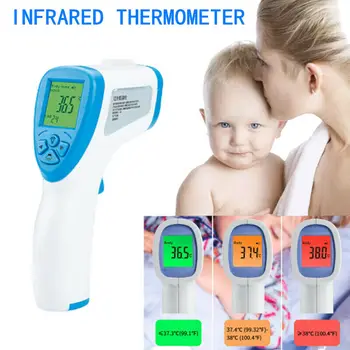 

New Adult Household Thermometers IR Infrared Digital Forehead Fever Thermometer Non-Contact Baby Adult Body 2020
