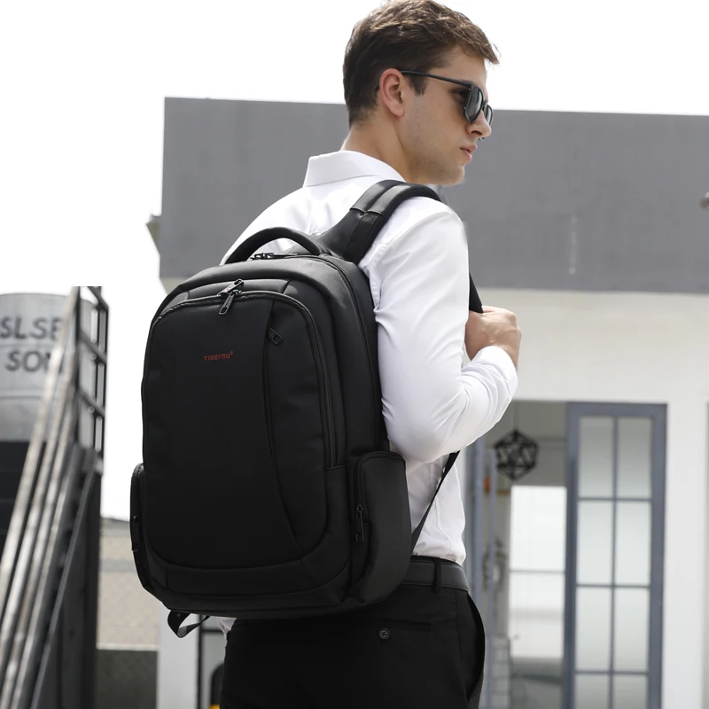 Tigernu 15 6 дюймов 27L USB зарядка Противоугонная Водонепроницаемая нейлоновая Mochila